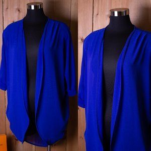 Blue Chiffon Cardigan